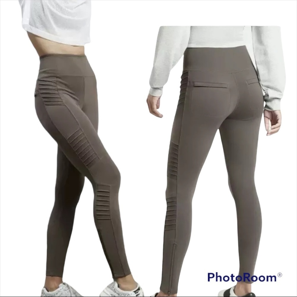 Athleta Delancey Moto Tight coffee house